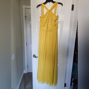 David's Bridal yellow bridesmaid gown💛